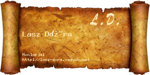 Lasz Dóra névjegykártya
